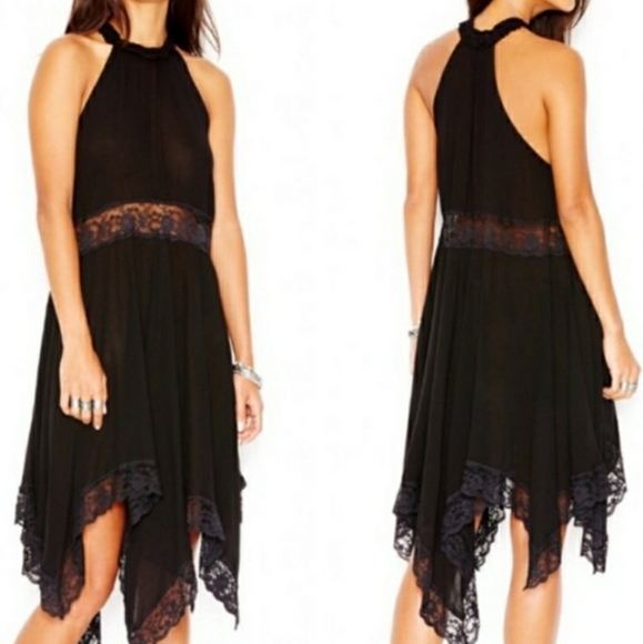 Free People lace trimmed trapeze dress - Picture 3 of 9